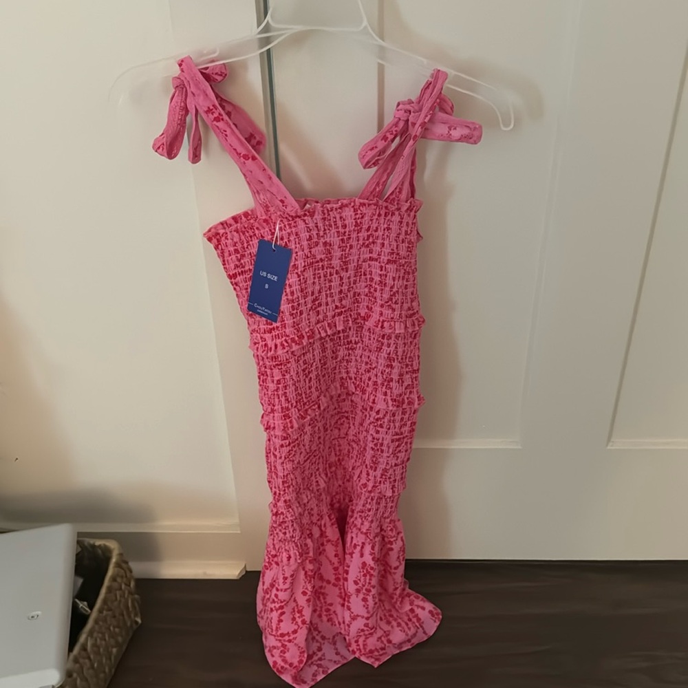 Size small pink and red floral dress